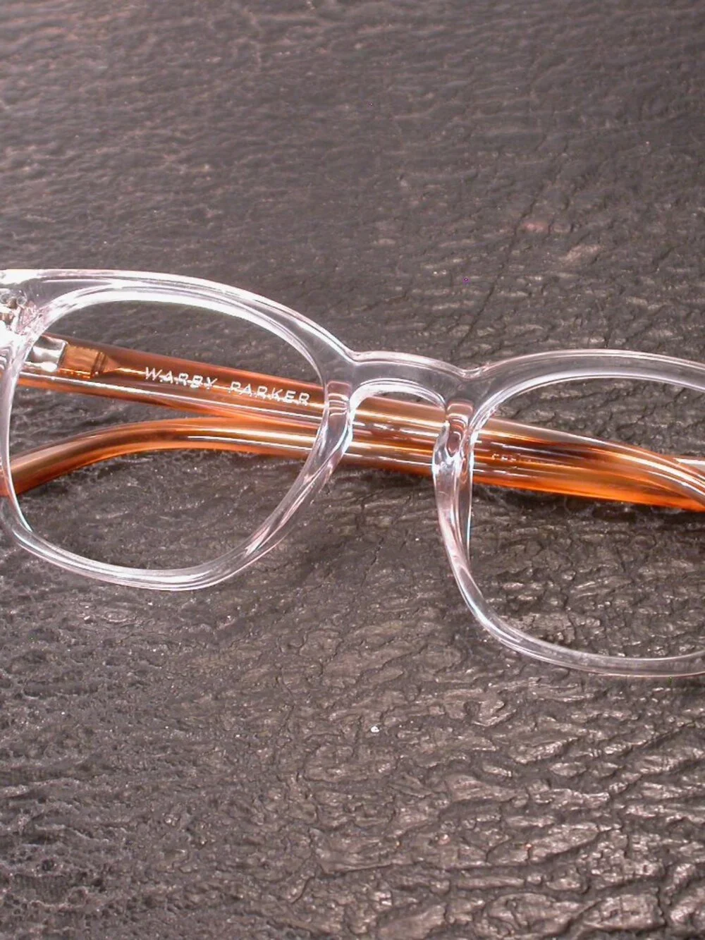 Warby Parker Felix N Crystal Clear Tortoise Eyeglasses Frames